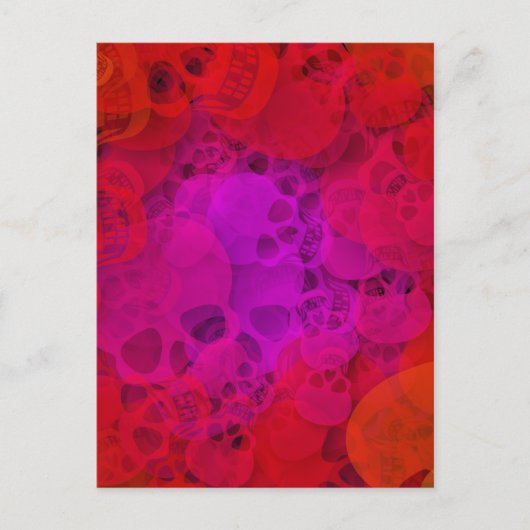Bloody Skulls Briefkaart (Voorkant)