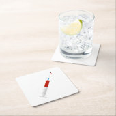 Bloody spuit kartonnen onderzetters (Insitu)