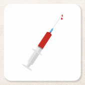 Bloody spuit kartonnen onderzetters (Voorkant)