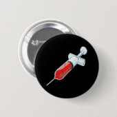 Bloody spuit ronde button 5,7 cm (Voorkant /achterkant)