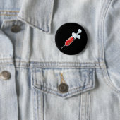 Bloody spuit ronde button 5,7 cm (In situ)