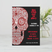 Bloody Sugar Skull Kaart (Staand voorkant)