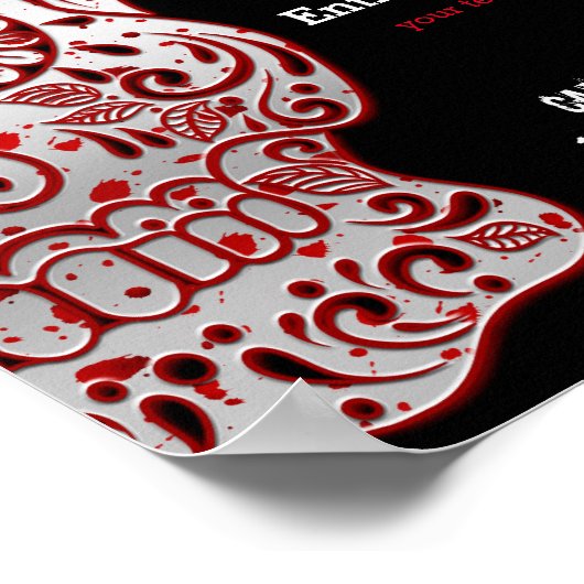 Bloody Sugar Skull Poster (Hoek)