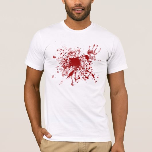 Bloody T-shirt White (Voorkant)