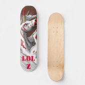 Bloody unicorn- LOLZ BOARD Persoonlijk Skateboard (Voorkant)