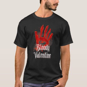 Bloody Valentijn Gothic Emo Mysterious Occult Divi T-shirt