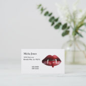 Bloody Vampire Red Lipstick Lipstick Visitekaartje (Staand voorkant)