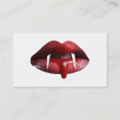 Bloody Vampire Red Lipstick Lipstick Visitekaartje (Achterkant)