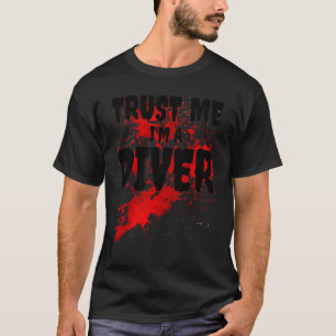 Bloody vertrouwt me dat ik een duivelse, enge hall t-shirt