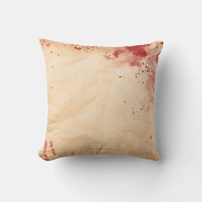 Bloody Vintage Halloween Gothic Kussen (Voorkant)