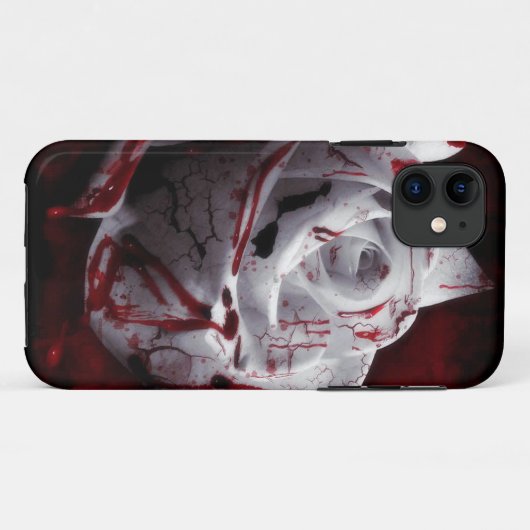 Bloody White Rose Case-Mate iPhone Case (Achterkant (horizontaal))