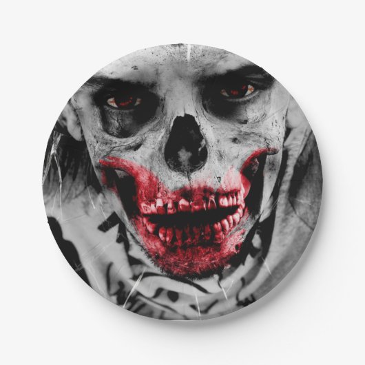 Bloody Zombie Apocalypse Party Paper Cake Bord (Voorkant)