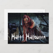 Bloody Zombie Briefkaart (Voorkant / Achterkant)