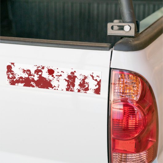 Bloody Zombies Bumpersticker (Op Truck)