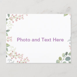 Bloom Aangepast ontwerp Briefkaart
