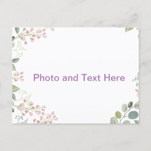 Bloom Aangepast ontwerp Briefkaart