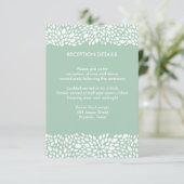 Bloom Aanpasbare Ontvangst/Regie Trouwfeest Informatiekaartje (Staand voorkant)