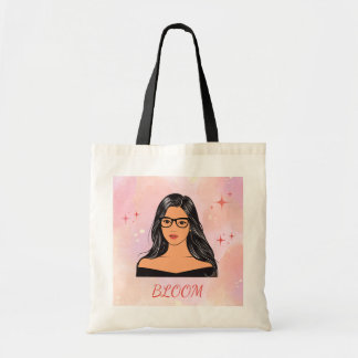 Bloom Aesthetic Girl Tote Bag