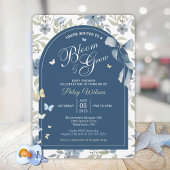 Bloom and Grow Baby shower Invitation Kaart