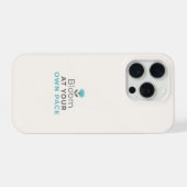 Bloom at Your Own Pace Minimal Motivational iPhone iPhone Hoesje (Achterkant horizontaal)