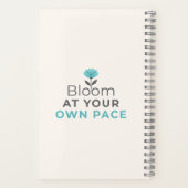 Bloom at Your Own Pace Minimal Notebook Notitieboek (Achterkant)