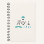 Bloom at Your Own Pace Minimal Notebook Notitieboek (Voorkant)