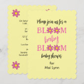 Bloom Baby Bloom Baby shower Kaart (Voorkant / Achterkant)