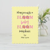 Bloom Baby Bloom Baby shower Kaart (Staand voorkant)