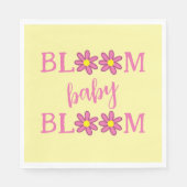Bloom Baby Bloom Baby shower Papier Napkins Servet (Voorkant)
