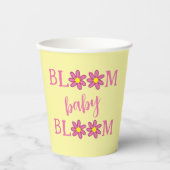 Bloom Baby Bloom Baby shower Papieren Bekers (Voorkant)