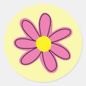 Bloom Baby Bloom Baby shower Ronde Sticker (Voorkant)