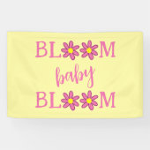 Bloom Baby Bloom Baby shower Spandoek (Horizontaal)