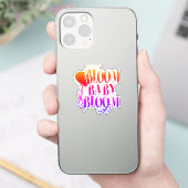 Bloom Baby Bloom – Boss Babe Editie Vinyl Sticker (Telefoon)