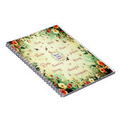 Bloom Baby Bloom - Floral Notebook Notitieboek (Rechterzijde)