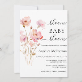 BLOOM BABY BLOOM ROZE BLOZEN WATERVERF WILDE BLOEM KAART