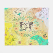Bloom Baby Bloom - Soft Baby Blanket Fleece Deken (Voorkant (Horizontaal))