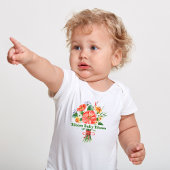 "Bloom Baby Bloom" Waterverf Bloem Bodysuit