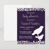 Bloom  Baby shower Uitnodiging (Voorkant / Achterkant)