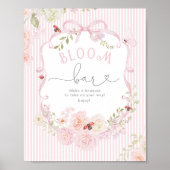 Bloom Bar Love Bug Bloemen Baby Shower Poster (Voorkant)