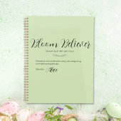 Bloom Believer Limoen Cream Gepersonaliseerde Plan Planner