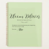 Bloom Believer Limoen Cream Gepersonaliseerde Plan Planner (Voorkant)