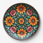 💀🎉Bloom & Bite Día de los Muertos Papieren Bordje (Voorkant)