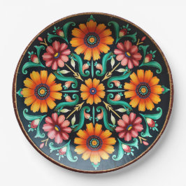 💀🎉Bloom & Bite Día de los Muertos Papieren Bordje