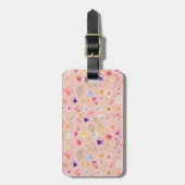 Bloom Bliss Bagagelabel - Peach Blush Charm (Voorkant verticaal)