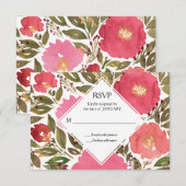 Bloom Bloemen RSVP Kaart (Voorkant / Achterkant)