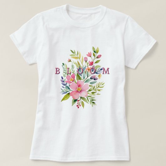 Bloom - Bloemen T-shirt (Design voorkant)