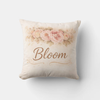 Bloom Bloemenkussen | Zachte Roze Esthetiek Kussen