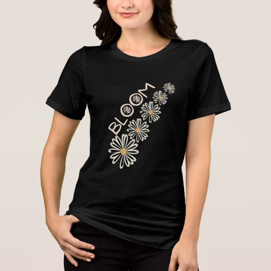 Bloom & Blossom – Positieve Citaat Daisy T-Shirt   (Voorkant)