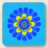 Bloom Blue Drankjes Onderzetter (Voorkant)