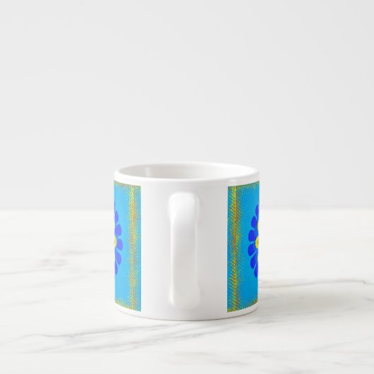 Bloom Blue Espresso Kop (Achterkant)